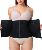 SCARBORO Women's Fajas Underbust Corset Waist Cincher Trainer for Women Tummy Control Girdle Body Shaper Shapewear Postpartum Zipper Beige One Size
