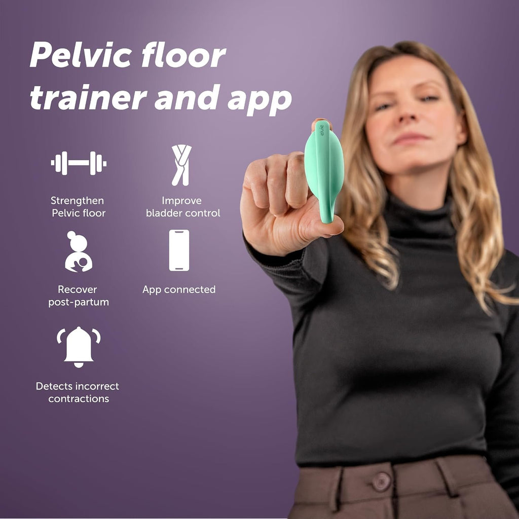 Elvie - App Controlled Women's Pelvic Floor Trainer, Smart Kegel Exerciser - Body Safe Muscle Strengthener Equipment