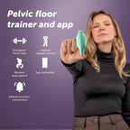 Elvie - App Controlled Women's Pelvic Floor Trainer, Smart Kegel Exerciser - Body Safe Muscle Strengthener Equipment