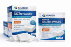 Sterile Gauze Swabs 7.5cm x 7.5cm 12 Ply American Fold – 4 Pack | 100% Cotton ETO Sterilized | Medical Grade Wound Dressing Pads for First Aid & Surgical Use (1, Sterile Gauze)