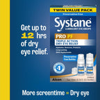 Systane PRO Preservative Free 12 Hour Dry Eye Relief, 0.33 Fl Oz, 2 Pack