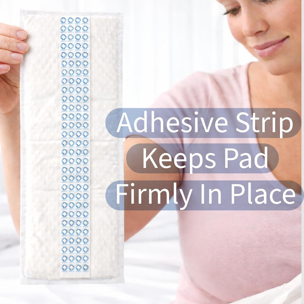 40 Extra Large Super-Absorbent Contoured Pad Liners - 7"X14" - Incontinence Liners - Postpartum Maternity Pad (40 Pack)