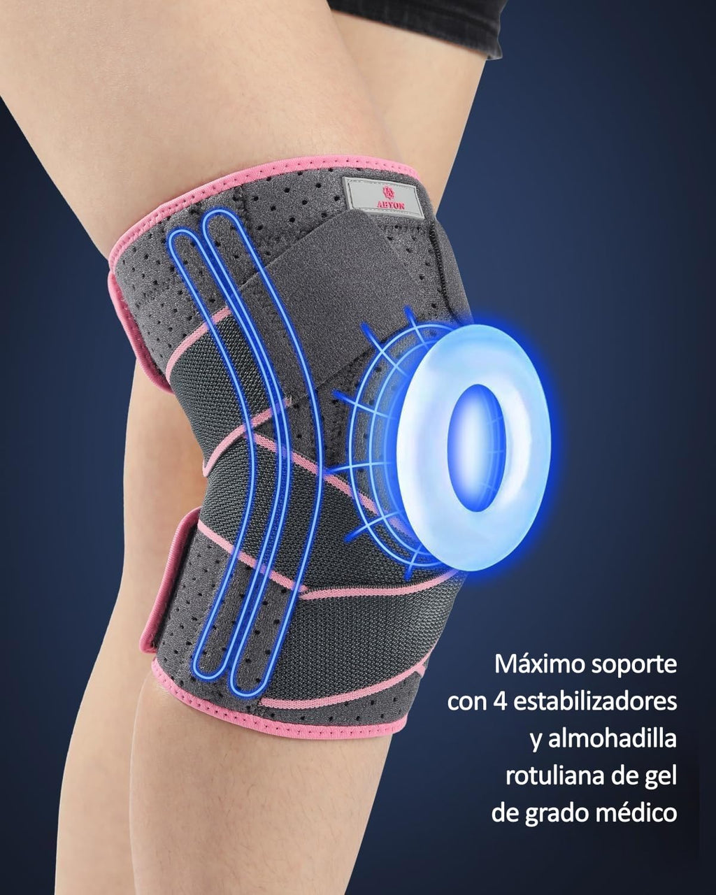 ABYON Meniscus Knee Sleeves and Adjustable Ligament for Women Men Arthritis, Ligament Injury, Meniscus Tearing, Tendonitis, Running, Squats, Sports Joint Pain (2XL/3XL)