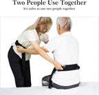 Transfer Belt for Seniors, Safety Walking Support with Quick Release Buckle | Multiple Padded Handles, 29-48" Adjustable Fit, Durable Nylon & Polyester, Machine-Washable, Quick Release