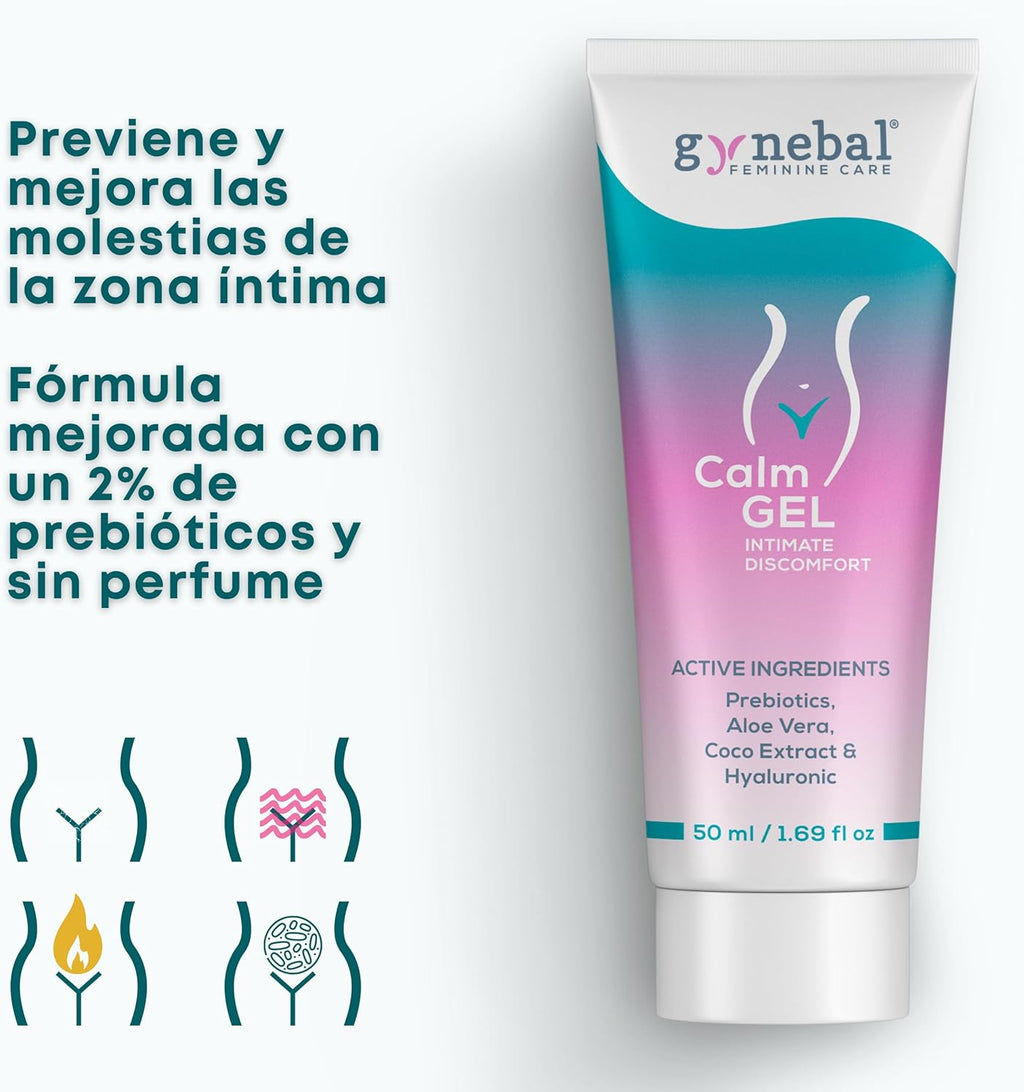 GYNEBAL CALM Gel Intimate Woman Moisturizing Vaginal External Prebiotic – Intimate Protector that moisturizes and softens the female intimate area – External Use 50 ml