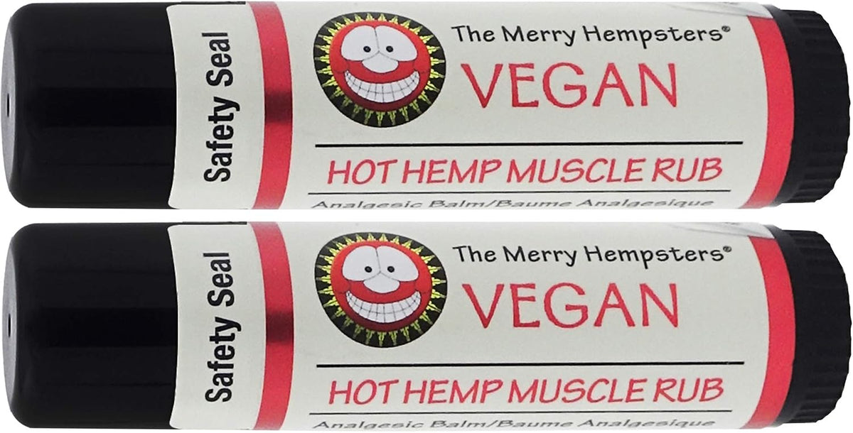 Merry Hempsters Vegan Hot Hemp Muscle Rub Single (2-Pack)