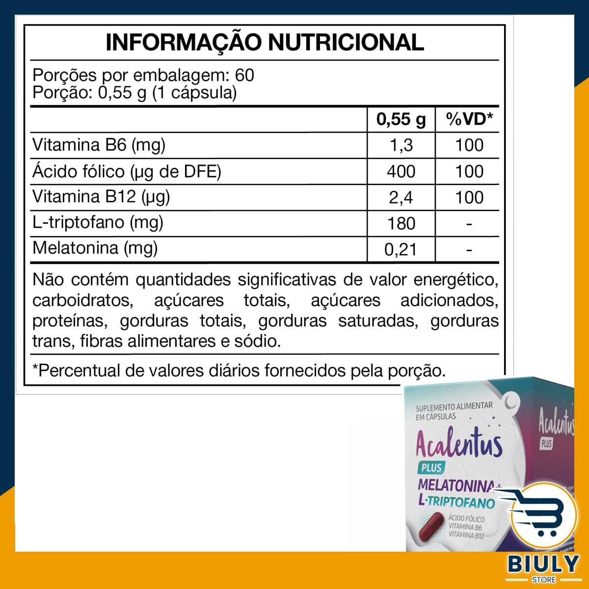 Acalentus Dietary Supplements Overnight 60 capsules