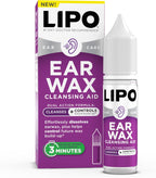 LIPO Earwax Removal Drops, Ear Cleaning for Wax & Clogged Ears, 0.5 fl oz | Peroxide-Free, Gentle, Hygiene Support, Build-Up & Daily Use