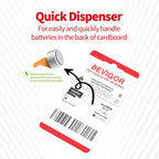 BEVIGOR Hearing Aid Batteries Size 13, Mercury Free (60 Count), Zinc Air Batteries, Easy to Open and Carry, 1.45V, Long Lasting Batteries