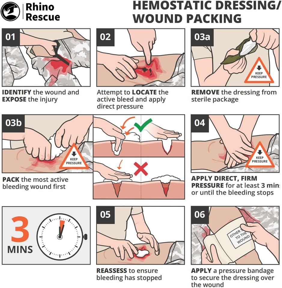 RHINO Wound Dressings and Gauze Sterile 6 pieces