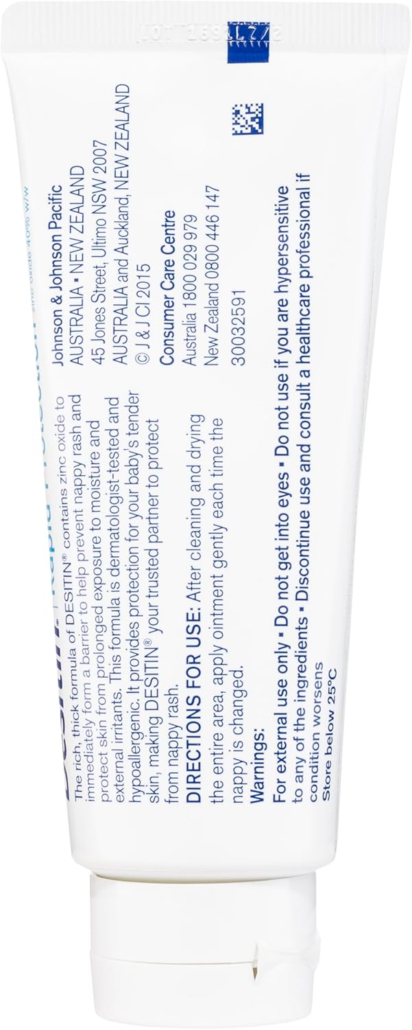 Desitin Rapid Protection Nappy Rash Barrier Ointment 100g