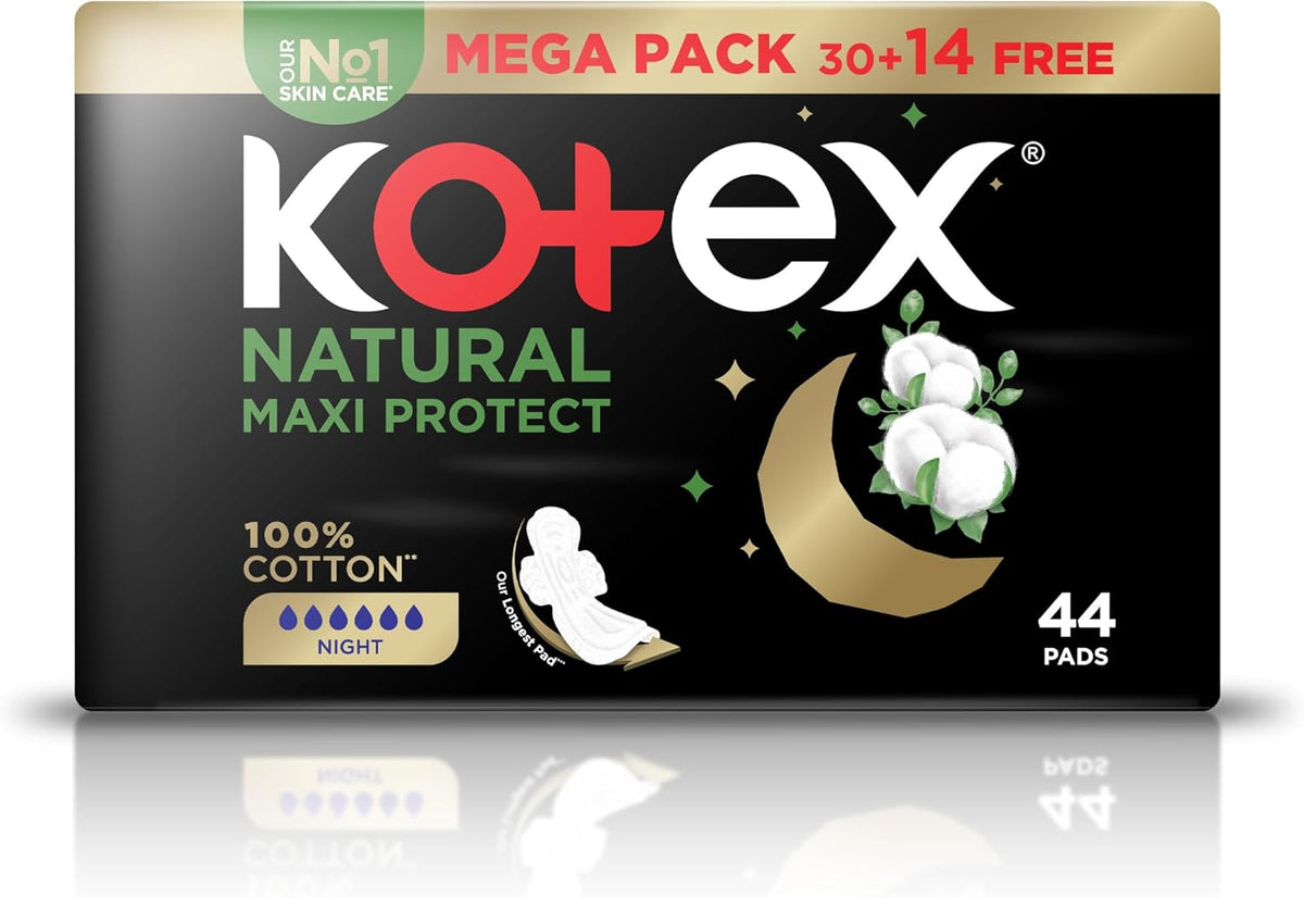Kotex Sanitary Pads 100% Cotton With Wings