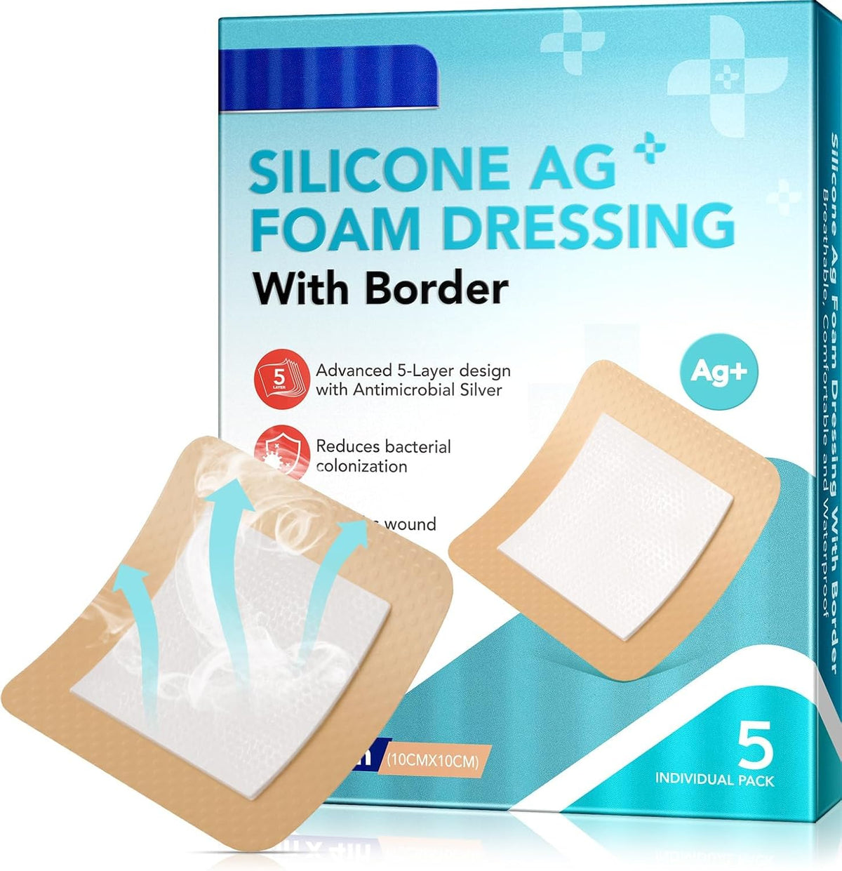 Gauze and Wound Dressings Silicone 10 cm