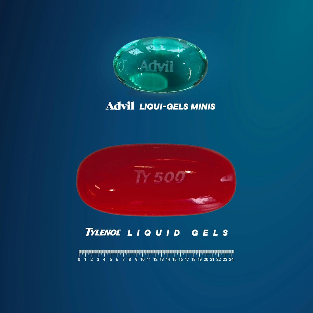 Advil Mini Liqui-Gels, Ibuprofen 200mg, Pain Relief, 8 Count | Relieves Headaches and Arthritis Pain, Reduces Fever, Mini Liqui-Gels, Travel-Size Vial