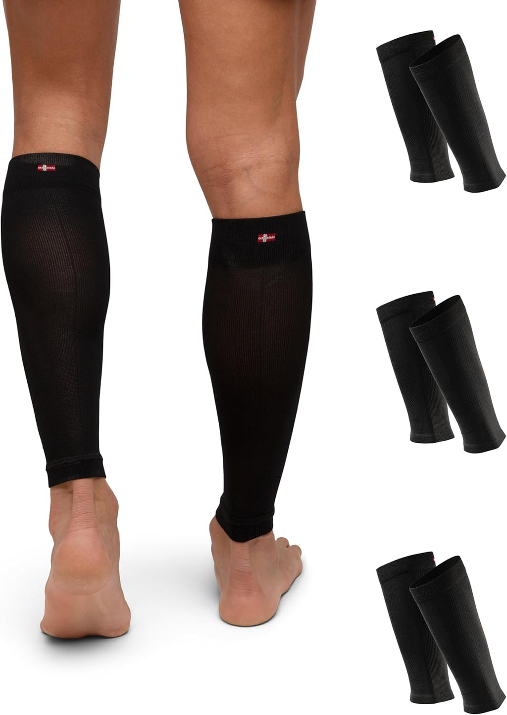 DANISH ENDURANCE Premium Compression Sleeve for Running, Quick-Drying, for Men and Women, 1 or 3 Pack