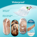 Dimora Transparent Film Dressing 50 Packs, Waterproof Adhesive Clear Bandages 4 in x 5 in, Wound Cover for IV Shield, Tattoo Aftercare Bandage,Clear Bandage Tape for Wound Care