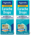 Hyland's Earache Drops, Natural Relief of Swimmer's Ear, Cold and Flu, Allergy Symptoms, Ages 4 and up, Day & Night, 0.33 Fl Oz (Pack of 2)