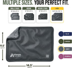 Flexible Hot and Cold Gel Pack, Large 11.5" x 14.5" | Reusable soft gel ice pack for injuries, recovery, dual-sided plush, medical grade for back, shoulder & muscle relief, grey