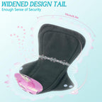 4PCS Overnight Pads 13.5inch Reusable Pads Menstrual Heavy Flow, Washable Cloth Pad with 1 Zipper Bag