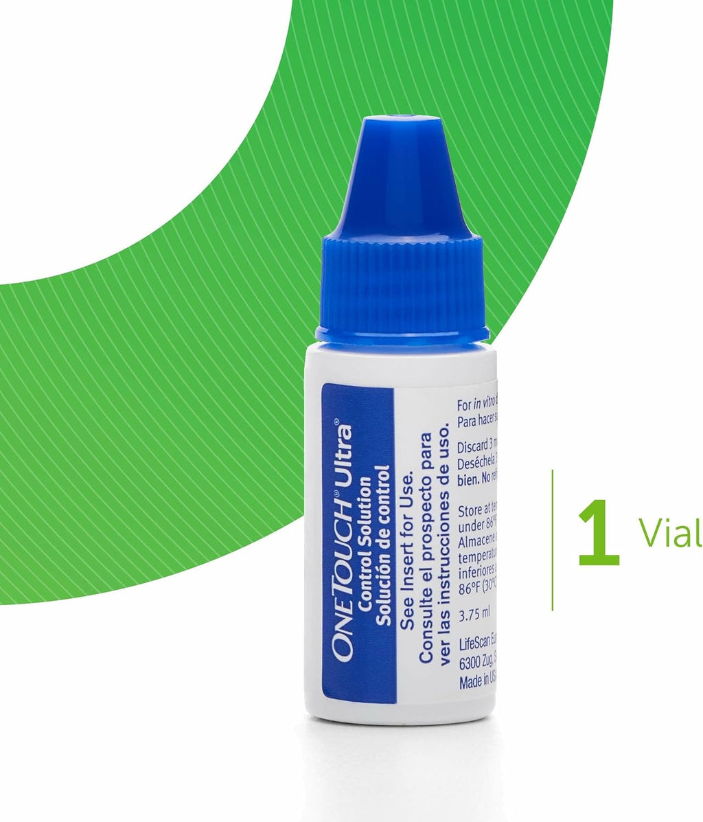 OneTouch Ultra Control Solution for Blood Glucose Meters, Test Strips - 0.126 Fl Oz