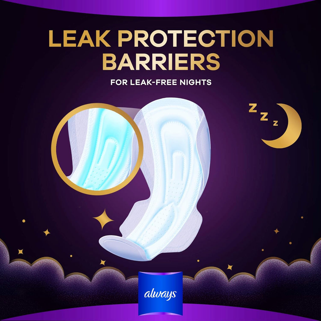 Sanitary Pads With Wings Overnight 20 pieces