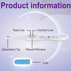 Amplim Midstream Pregnancy Test Stick, HCG Early Detection 6-Days Sooner, Extra Sensitive 10 MIU/mL 99.99% Accurate Result, 2-Sec Easy Home Tests, 10 Pack
