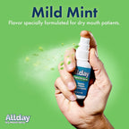 Allday Dry Mouth Spray - Maximum Strength Xylitol, Fast Acting, Non-Acidic (Pack of 2)