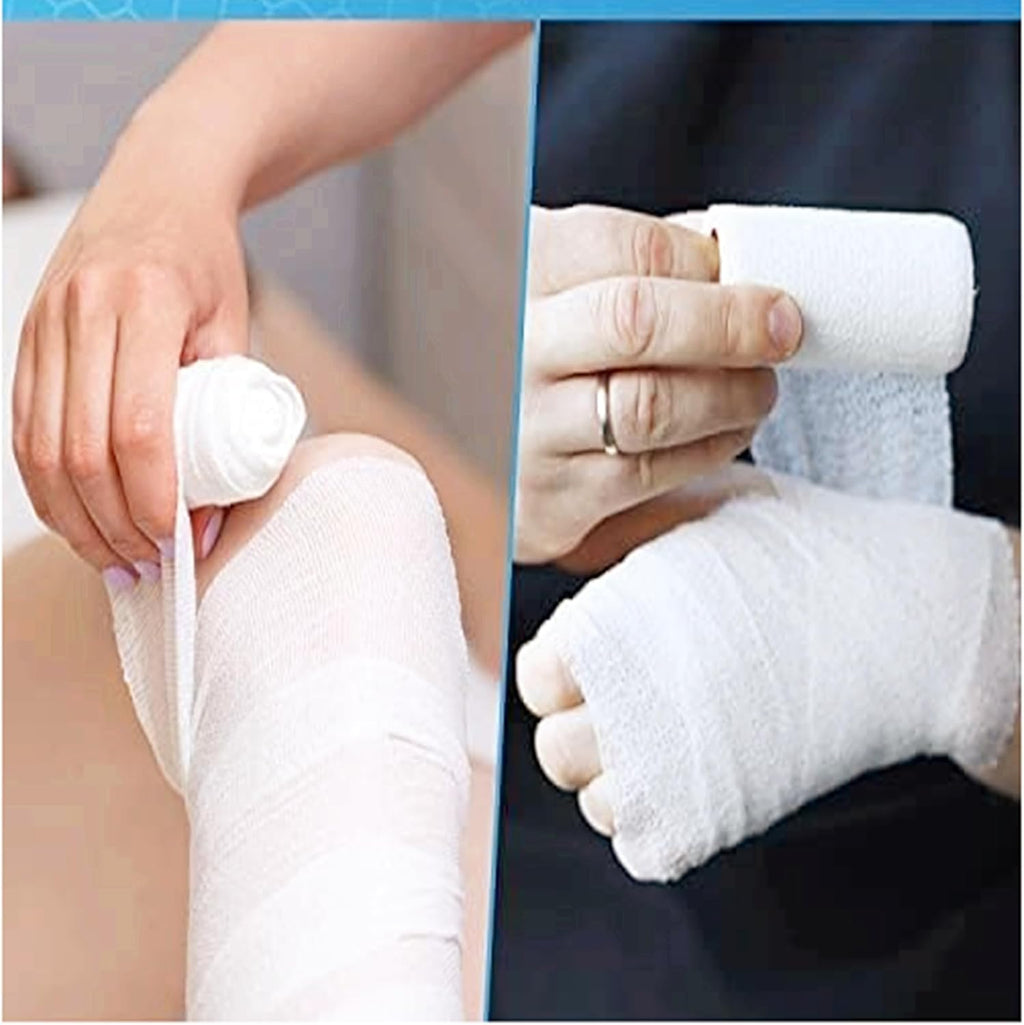 Medical Gauze Bandage Rolls, Soft Conforming Stretch, 10 Pack Stretch Gauze Wrapfor First Aid Wound CareRoll,sterile Medical Grade Gauze Bandage,5cm x 4.5m