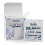 Sterile Gauze Swabs 10cm x 10cm x 12Ply - Absorbent Gauze Pads for Wound Dressing & First Aid Box of 10 Pouch - 40Count