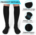 30-40mmHg Medical Graduated Compression Socks for Women&Men Circulation-Compression Stockings-Knee High Socks for Support,Hiking,Running