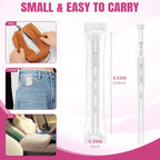 30 Pack Disposable Vaginal Suppository Applicator for Women, Fits Most Lubricants Creams Gels Pills Tablet Suppositories, Threaded End, Soft & Small Tip, with Dosage Markings, Individually Wrapped