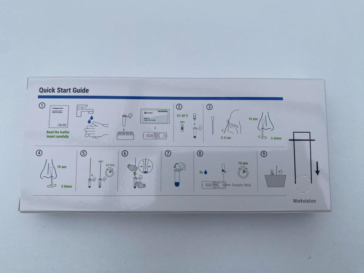 Rapid Antigen Self Test Kits Nasal Swab for COVID-19(A box of 5)
