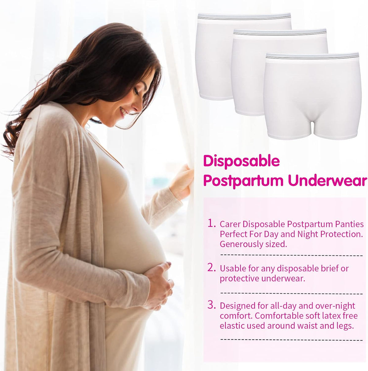 JUNFAN Disposable Underwear Disposable Postpartum