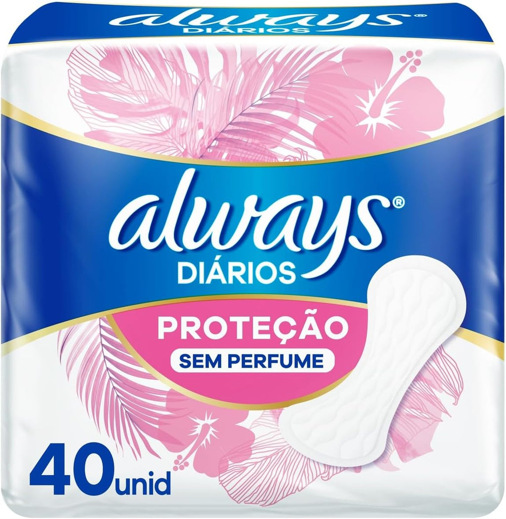 Always Panty Liners Fragrance-Free 40 pieces