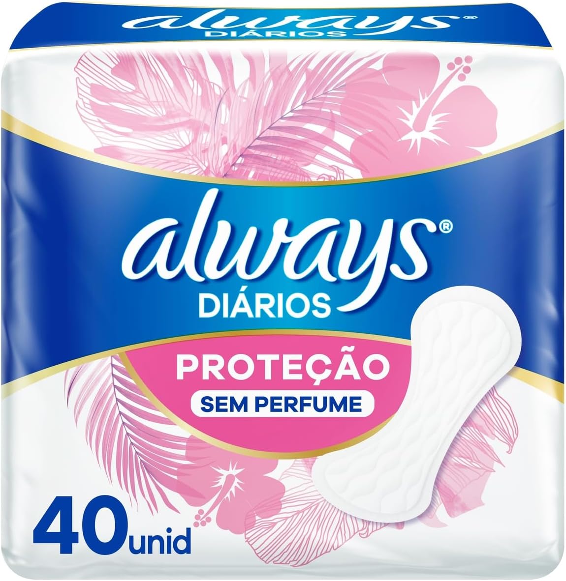 Always Panty Liners Fragrance-Free 40 pieces