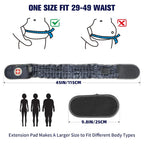 Decompression Belt with Elec. Pump, Inflatable Back Brace, Blue | Inflatable lumbar traction belt for spinal decompression, Relieves back pain & sciatica, Fits 29"-49" waist, Restores curve