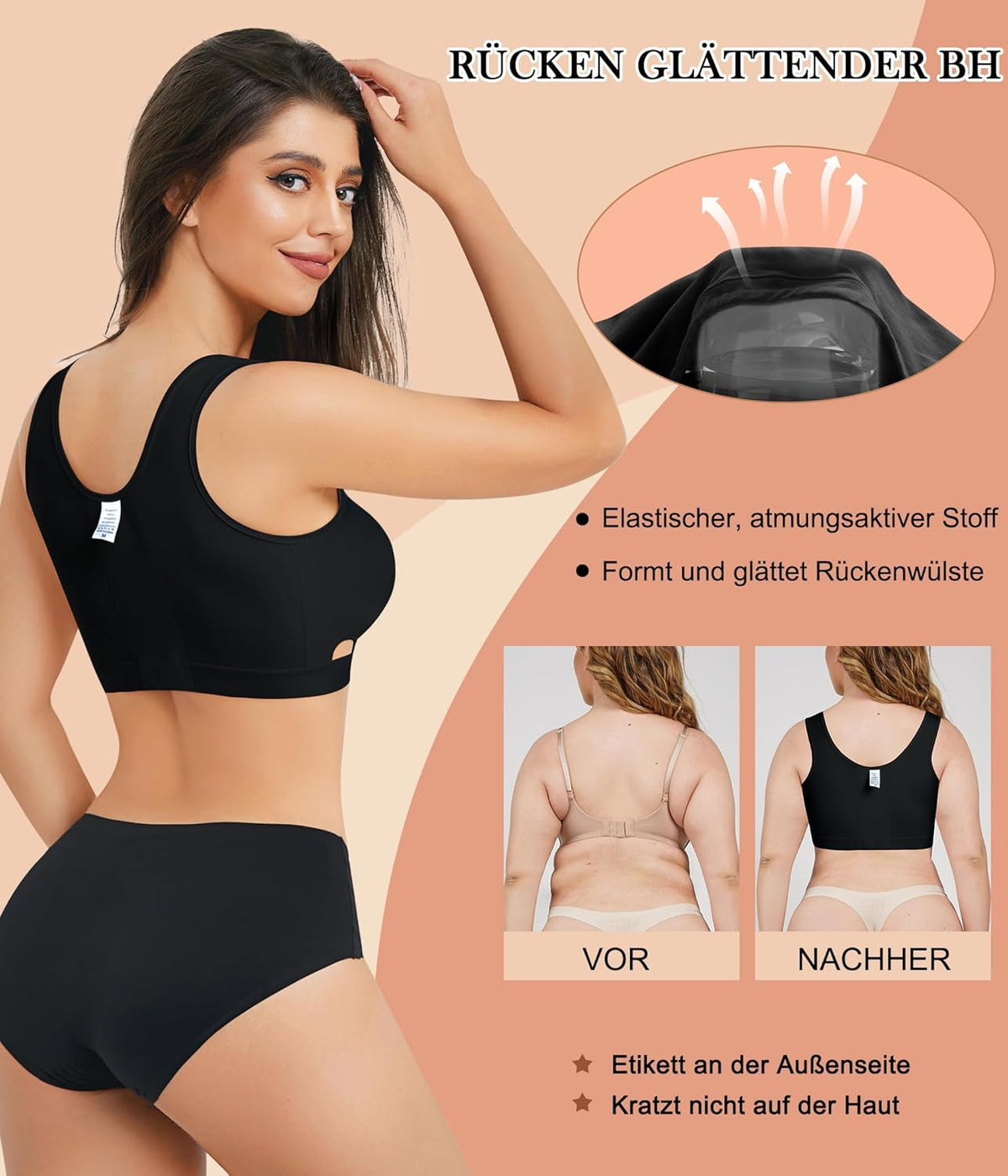 Postoperativer Bras Wire-Free