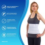 NYOrtho Post Surgery Abdominal Binder - Waist Support Belt for Men & Women - Postpartum Belly Band - Tummy Tuck Compression Garment - MADE IN USA (30" - 45") 3 Panel - 9"