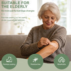 Hysimedy Silicone Bandages for Sensitive Skin 1.63x4 Inch Painless Removal