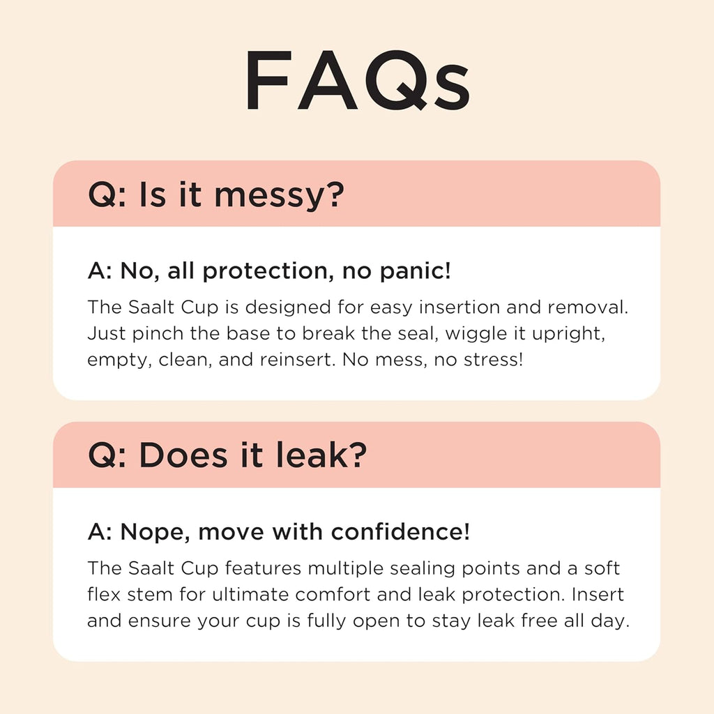 Saalt Menstrual Cups and Discs Reusable 1 pieces