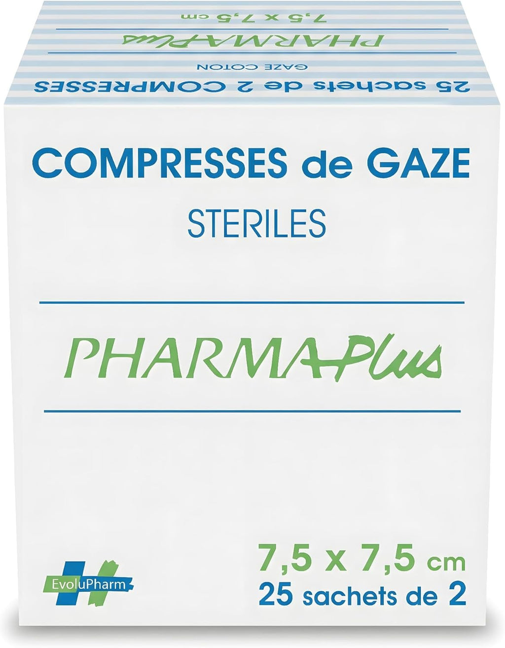 Sterile Gauze Pads - Hydrophilic Medical Pads for Wound Care, Absorption, Post-Surgery and First Aid (3" x 3", 25 Sachets x2)