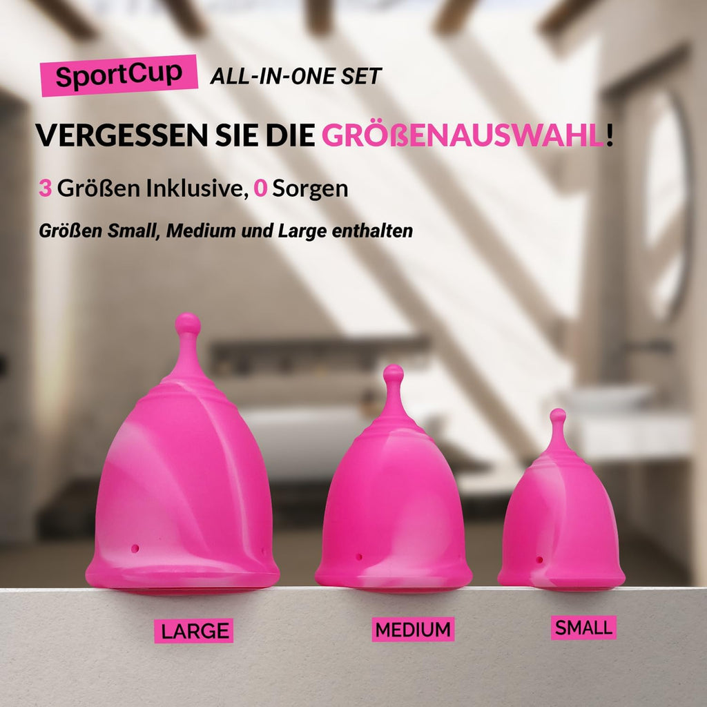 Sport Menstrual Cups and Discs Sterile