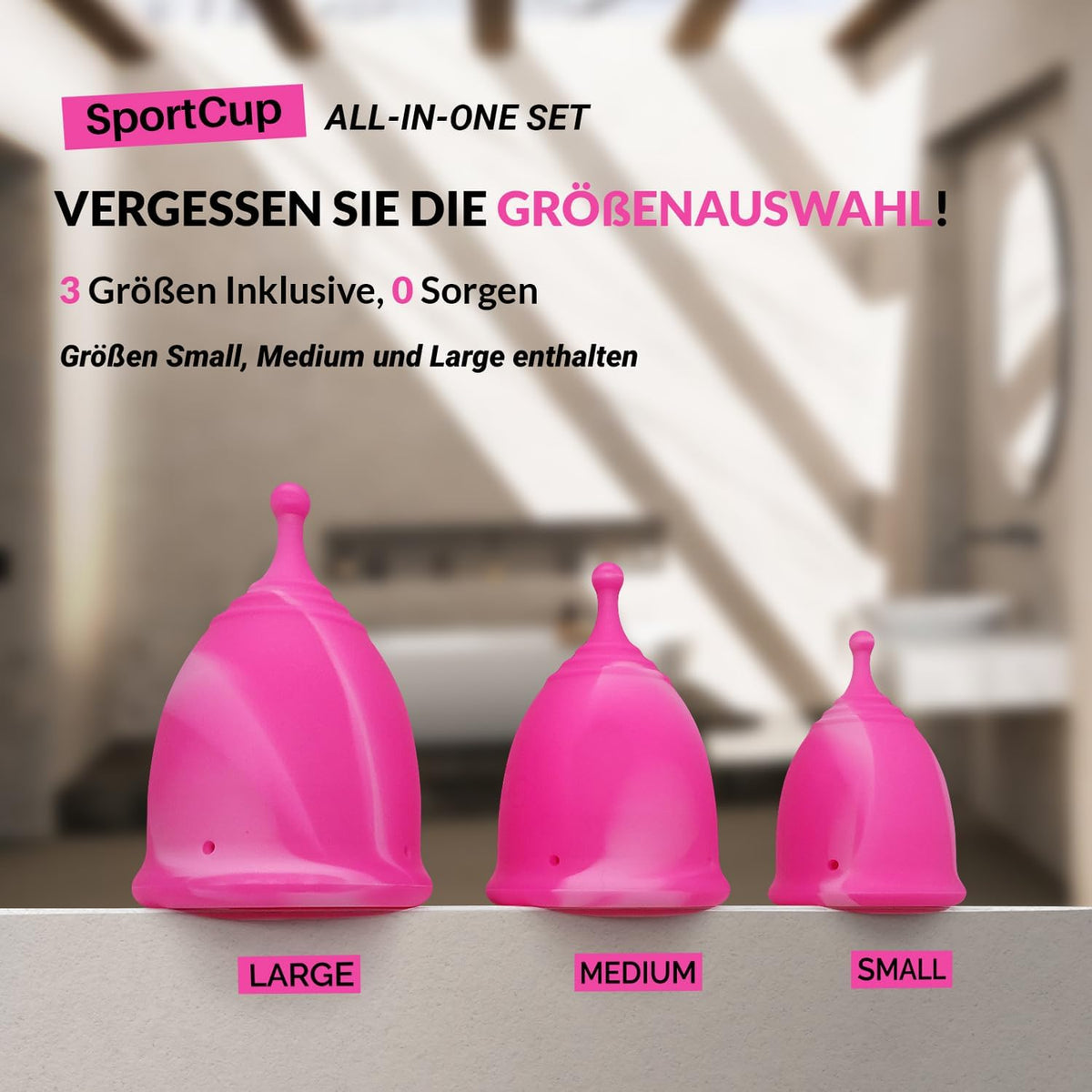 Sport Menstrual Cups and Discs Sterile