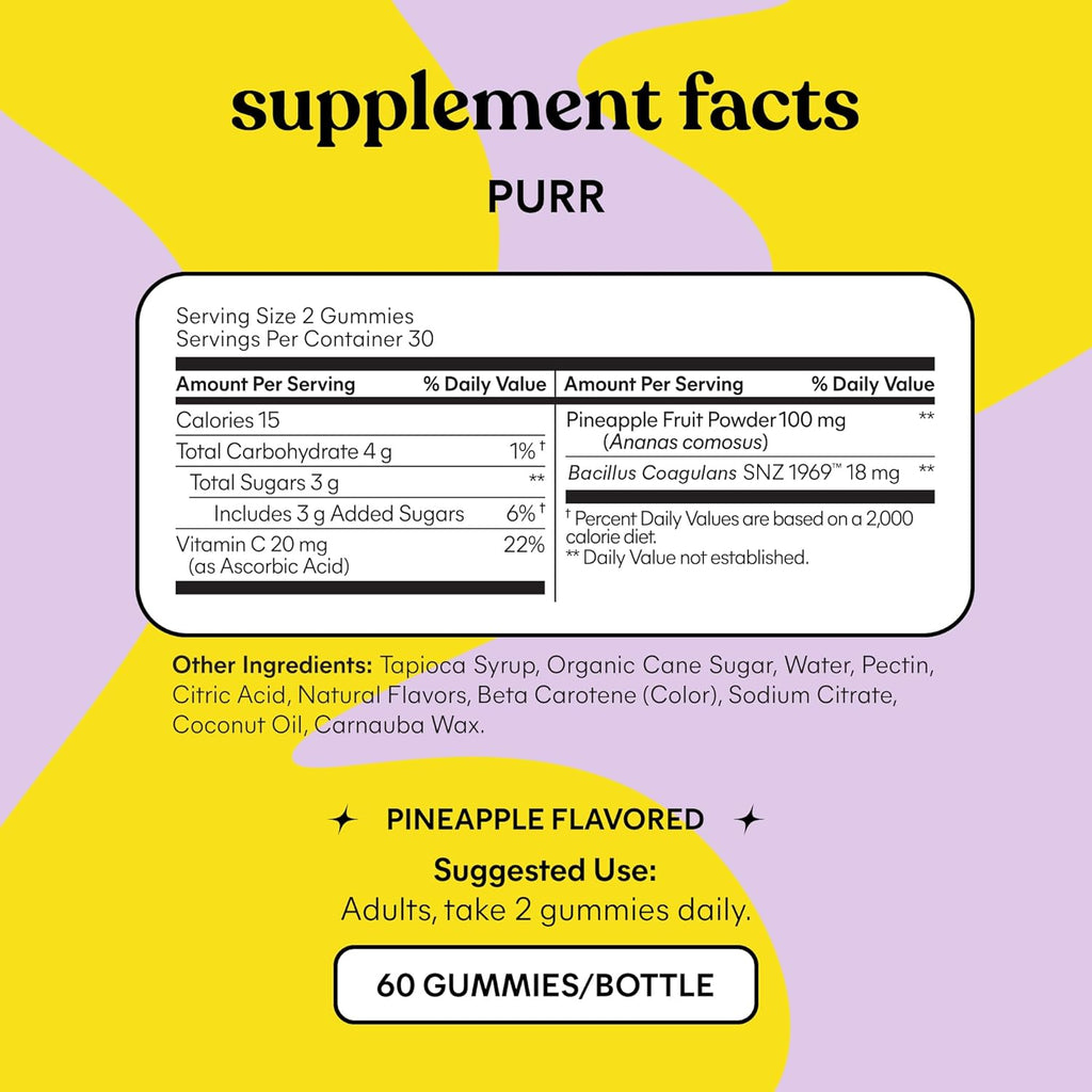Lemme Purr Probiotic Supplements 60 pieces