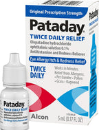 Pataday Twice Daily Allergy Eye Drops, Antihistamine for Itchy Eyes, 5 mL