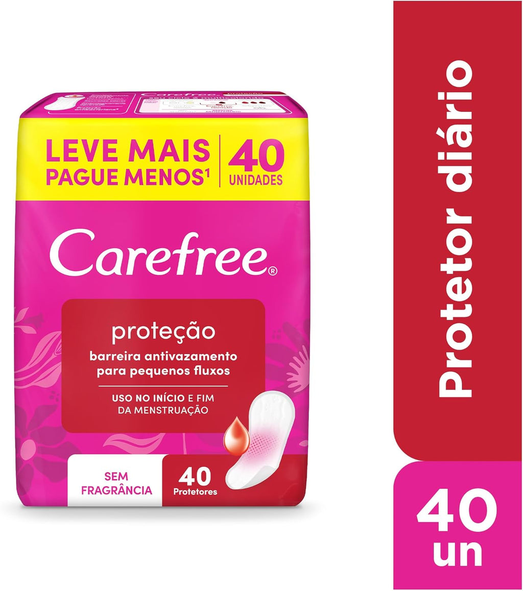 Carefree Panty Liners Fragrance-Free 40 pieces