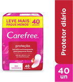 Carefree Panty Liners Fragrance-Free 40 pieces
