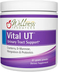 Vital UT Urinary Tract Supplement with Cranberry (36mg PACs), d-Mannose, Mangosteen, and LactoSpore Probiotic (30 Servings, Powder)