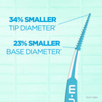 GUM Soft-Picks Advanced Tight Interdental Picks, 60 Count (3 Pack) | Soft bristles, Tapered for tight spaces, braces & bridges, Longer curved handle, Includes travel case, Disposable picks