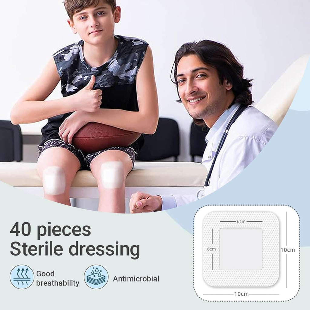 Gauze and Wound Dressings 40 pieces 10.16 cm